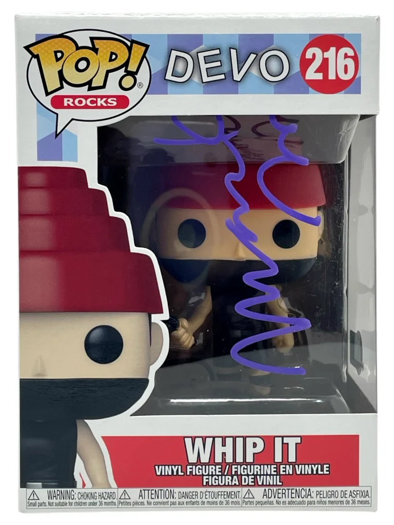 Mark Mothersbaugh Signed Funko Pop Figure Devo Whip It Autograph Beckett BAS COA