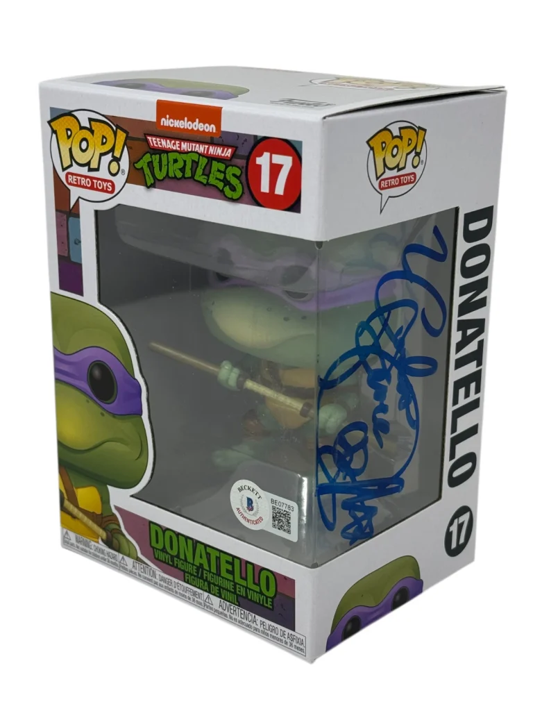 Corey Feldman Signed Donatello Teenage Mutant Ninja Turtles Funko Pop BAS COA