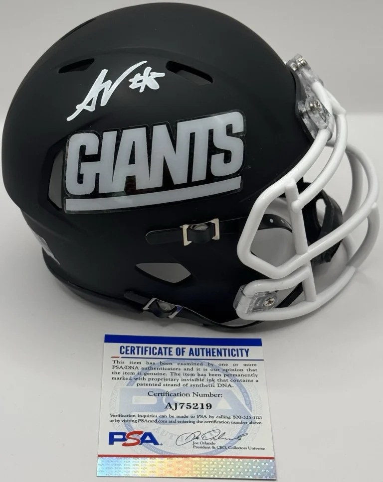 Arvell Reese Signed Autographed New York Giants Mini Helmet PSA/DNA COA