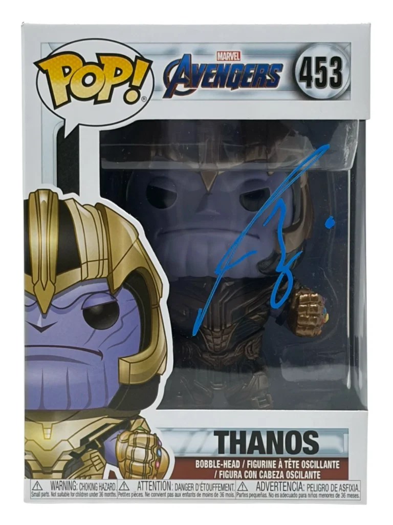 Josh Brolin Signed Autograph Avengers Thanos Funko Pop #453 Marvel Beckett COA