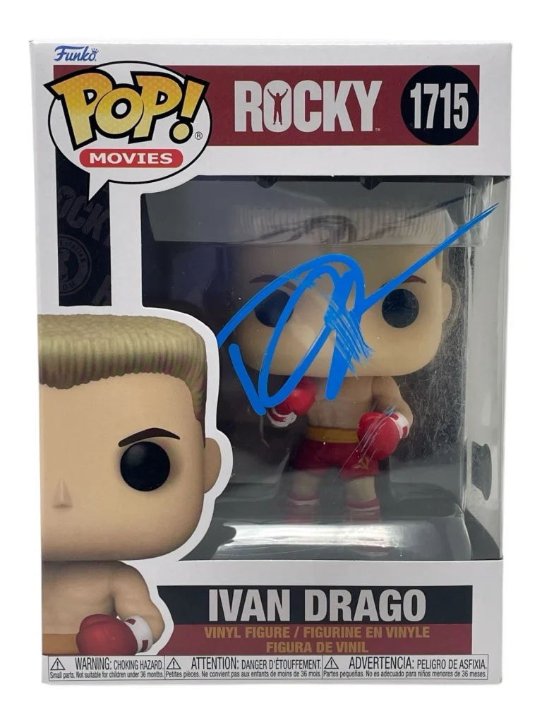 Dolph Lundgren Signed Ivan Drago Funko Pop Rocky IV #1715 Autograph Beckett COA