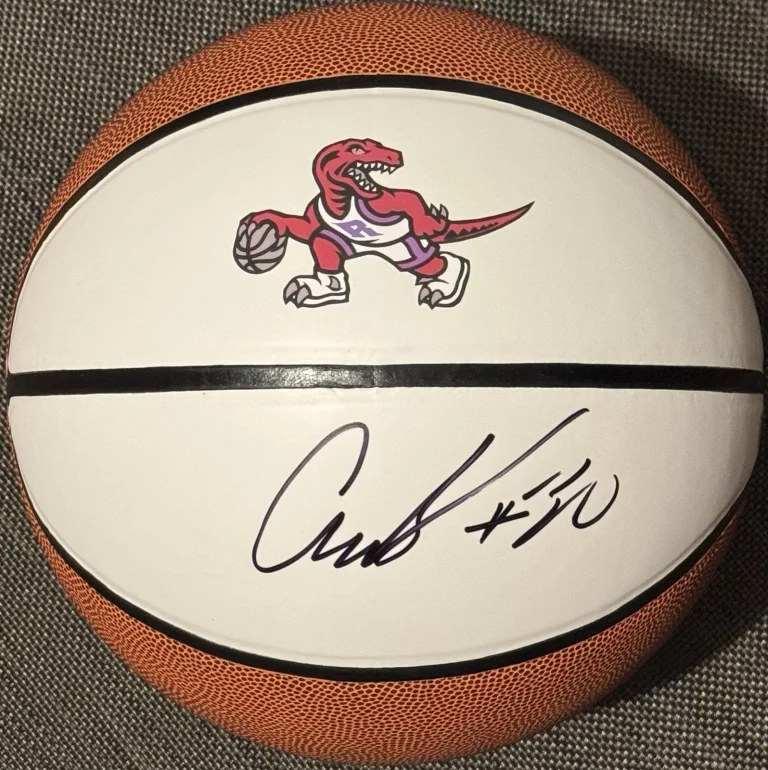 Collin Murray-Boyle Signed Autographed Toronto Raptors Logo Basketball PSA/DNA