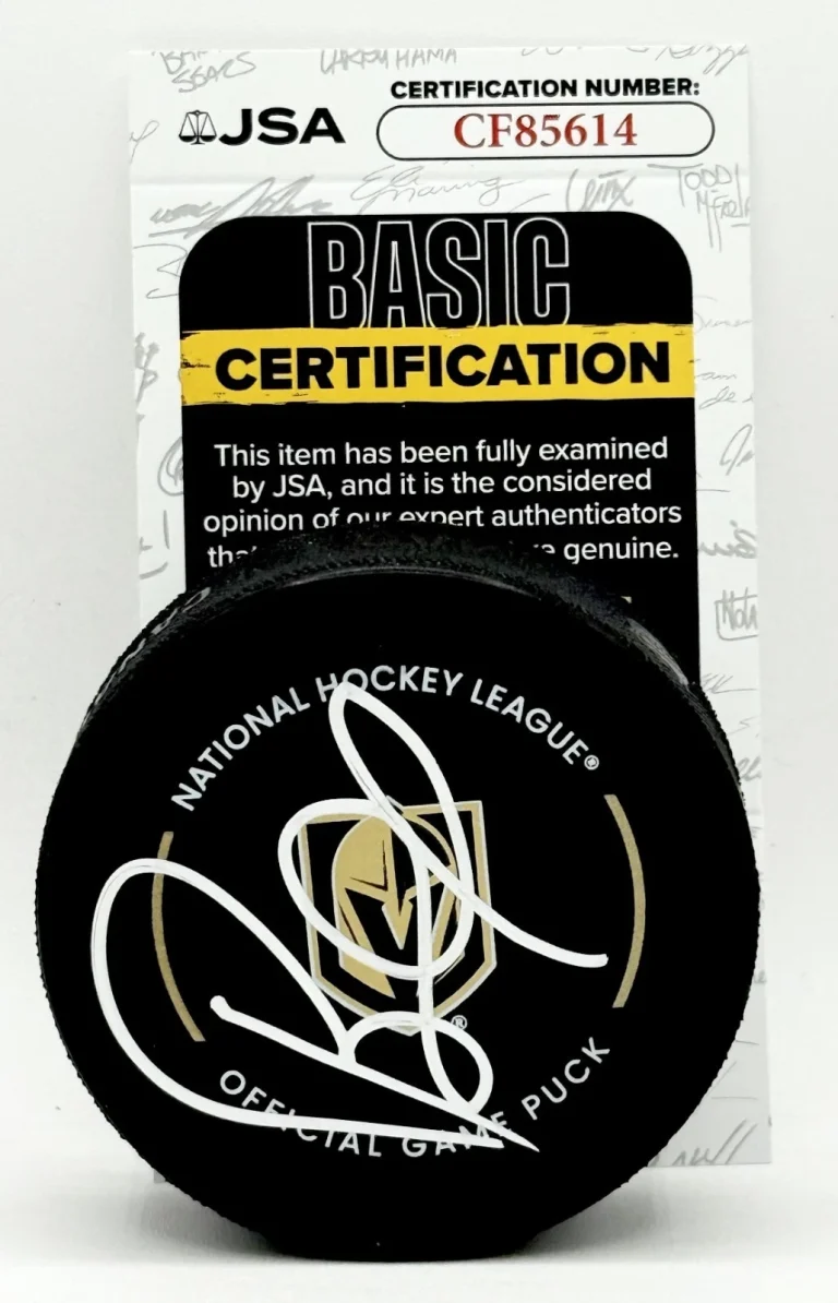 Bruce Cassidy signed Vegas Golden Knights Official Game Puck autographed JSA