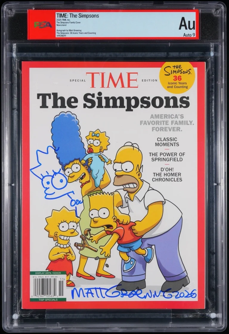 Matt Groening Signed 2025 Time Special Edition Magazine Lisa Simpson PSA 9 AUTO