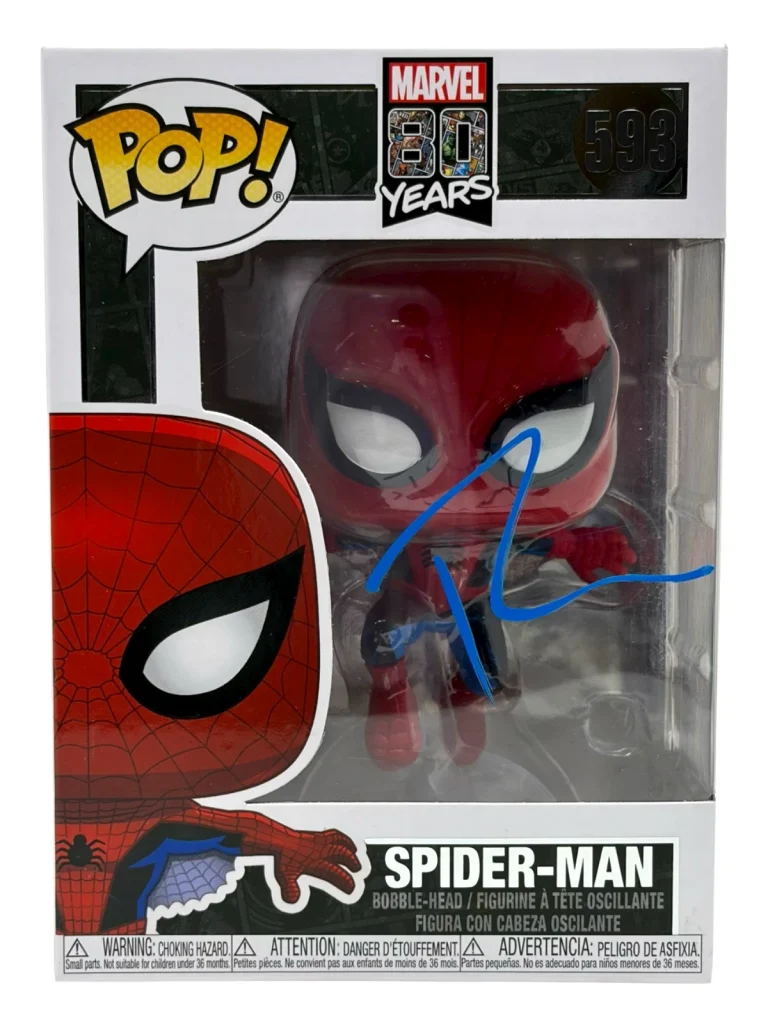 Tobey Maguire Spider-Man Signed Autograph Funko Pop #593 Marvel No Way Home JSA