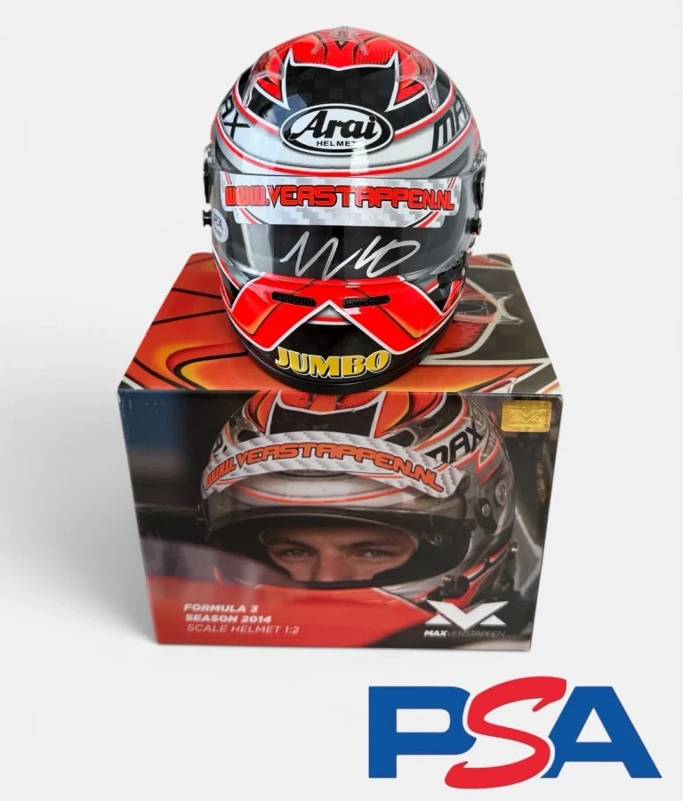 Max Verstappen Signed 2014 F3 Rookie 1:2 Mini Helmet PSA/DNA AUTO F1 Formula One