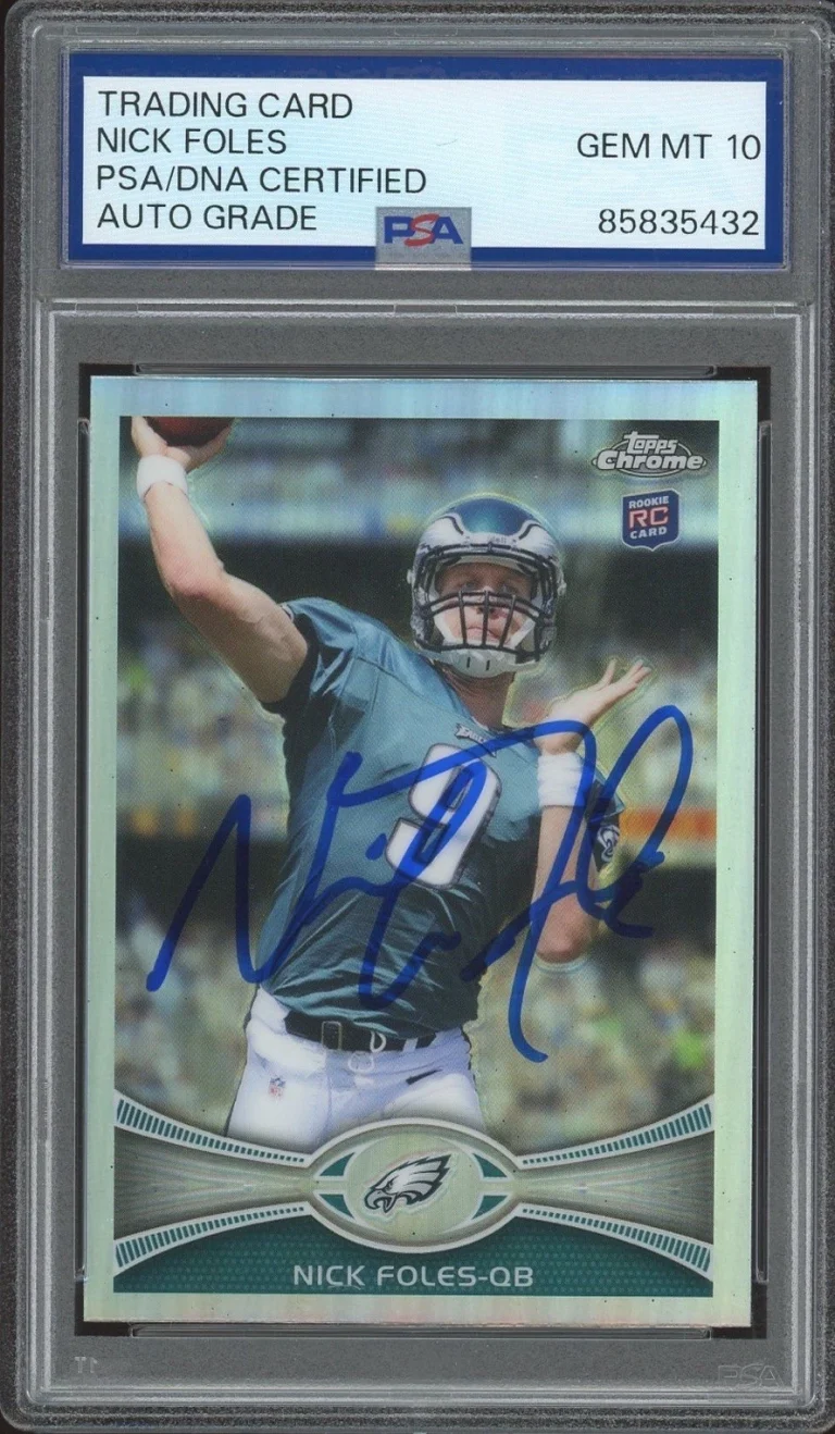 2012 Topps Chrome #153 Nick Foles Signed Rookie Refractor PSA/DNA AUTO 10 EAGLES