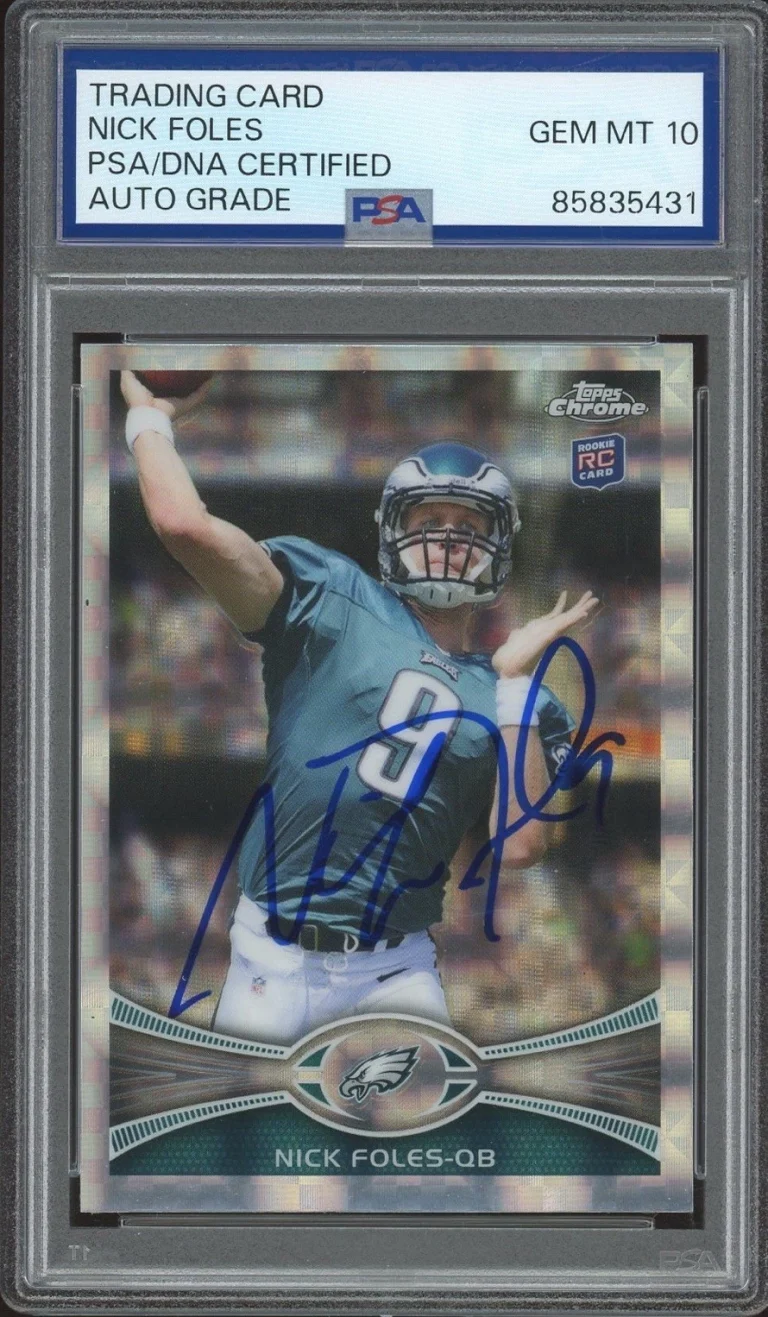 2012 Topps Chrome #153 Nick Foles Signed Rookie XFractor PSA/DNA AUTO 10 EAGLES