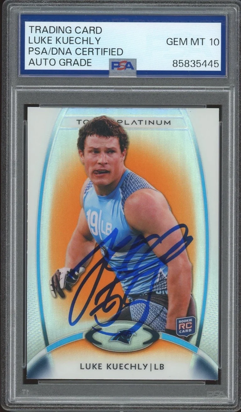 2012 Topps Platinum #137 Luke Kuechly Signed Rookie Card PSA/DNA AUTO 10 RC