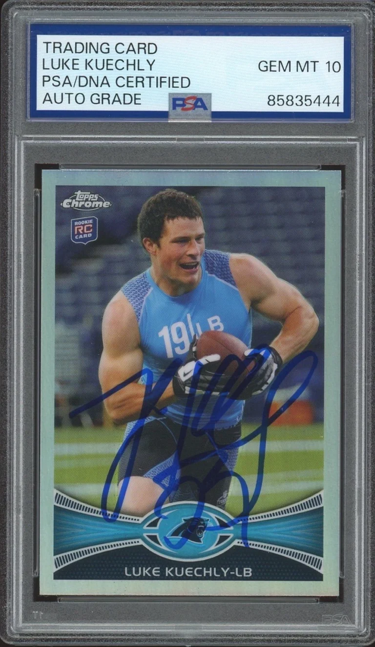 2012 Topps Chrome #45 Luke Kuechly Signed Rookie Refractor PSA/DNA AUTO 10 RC