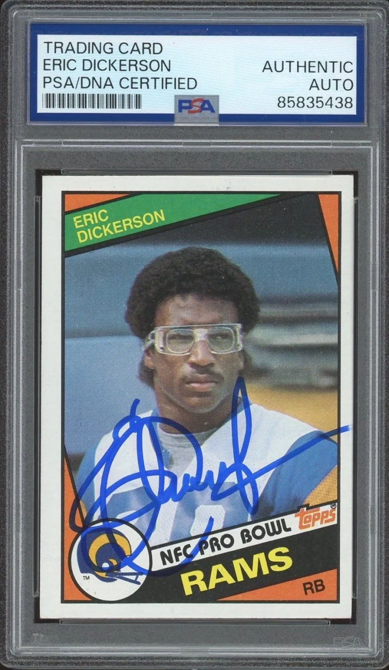 1984 Topps NFL #280 Eric Dickerson Signed Rookie Card PSA/DNA AUTO RC LA RAMS