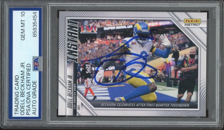 2022 Panini Instant Odell Beckham Jr Signed Super Bowl LVI TD /315 PSA AUTO 10
