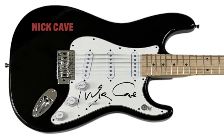 Nick Cave Signed Autograph Electric Guitar The Bad Seeds Musician Beckett COA