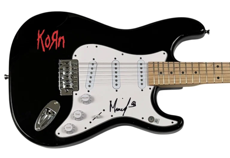 James Munky Shaffer KORN Signed Autograph Electric Guitar Guitarist Beckett COA