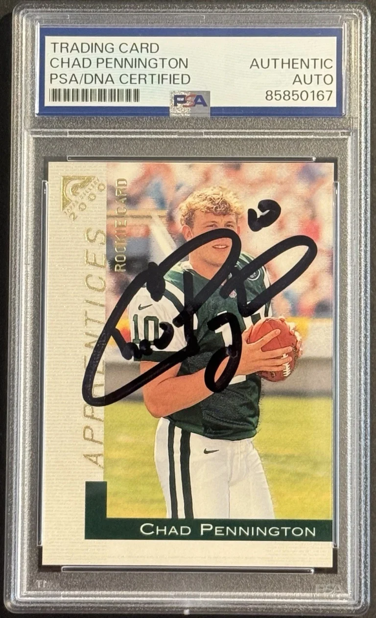 Chad Pennington Signed 2000 Topps Gallery Rookie Card New York Jets PSA/DNA