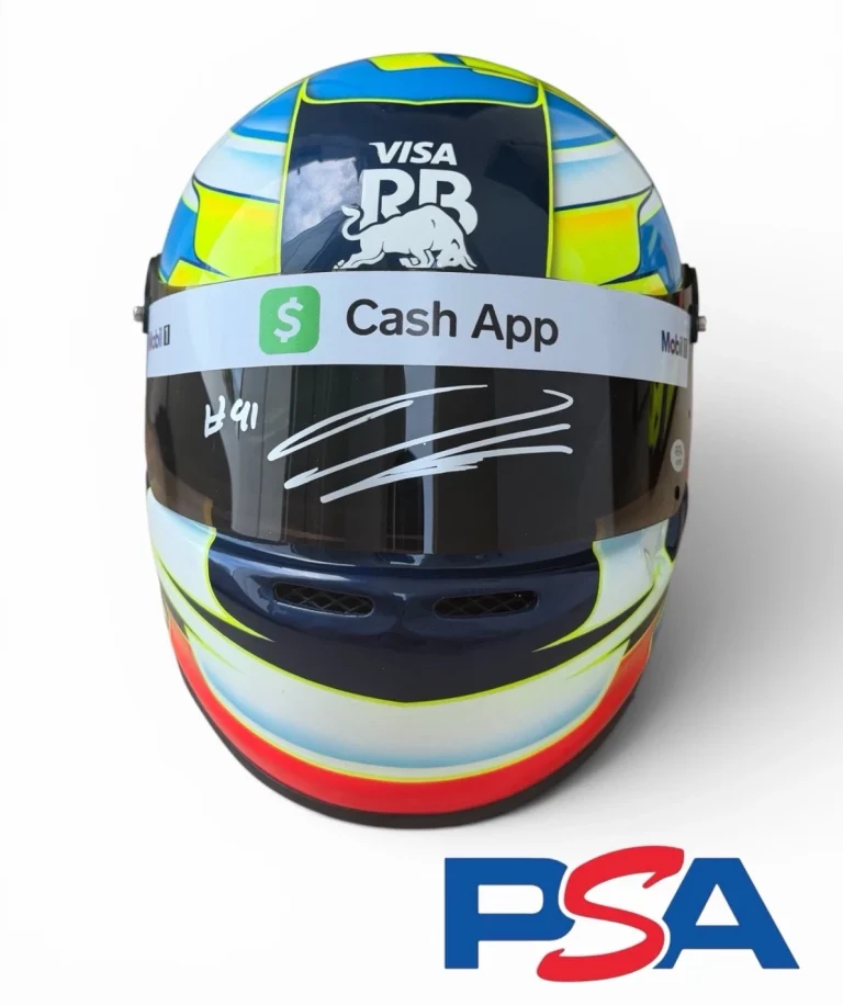 Arvid Lindblad Signed 2026 F1 Rookie Season 1:1 Full Size Helmet PSA AUTO #41