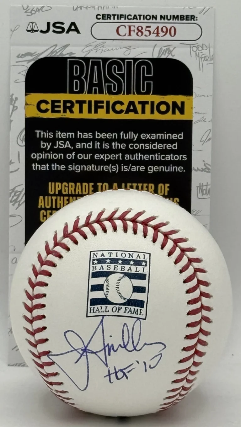 Jon Miller San Fran Giants signed HOF Logo Baseball Ball W/ HOF Inscription JSA