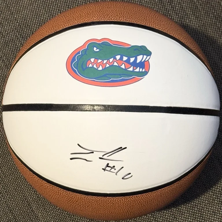 Thomas Haugh Signed Autographed Florida Gators Logo Basketball JSA COA