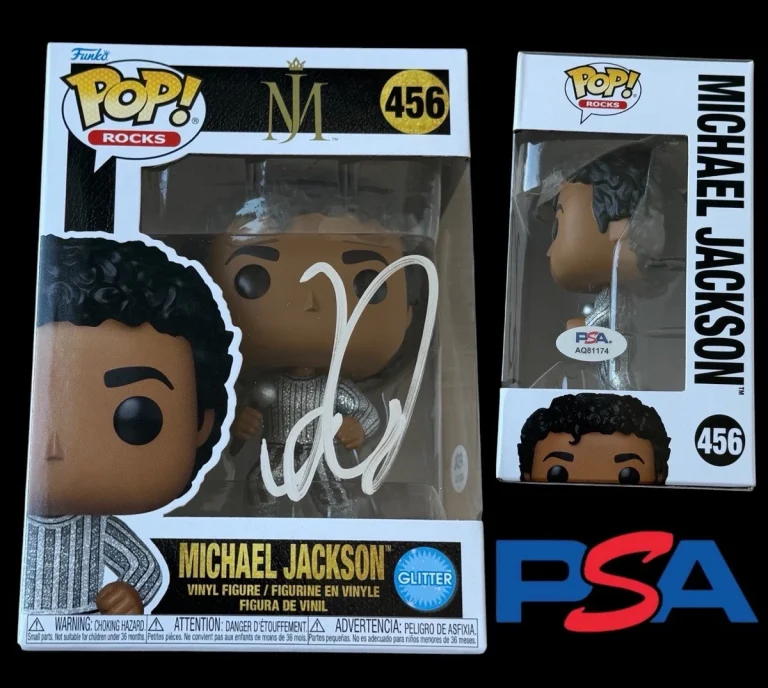 Jaafar Jackson Signed Glitter Funko Pop #456 Michael Jackson Movie PSA/DNA AUTO