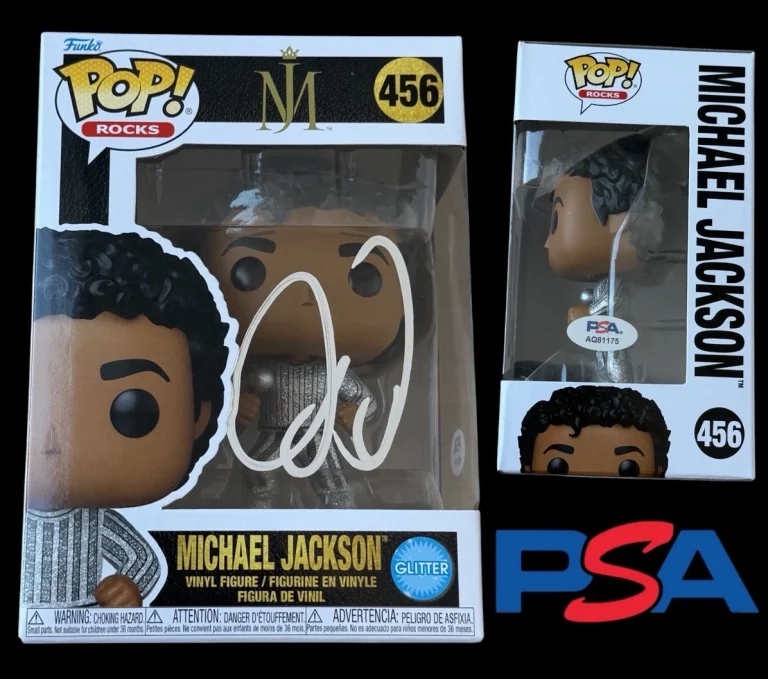 Jaafar Jackson Signed Glitter Funko Pop #456 Michael Jackson Movie PSA/DNA AUTO