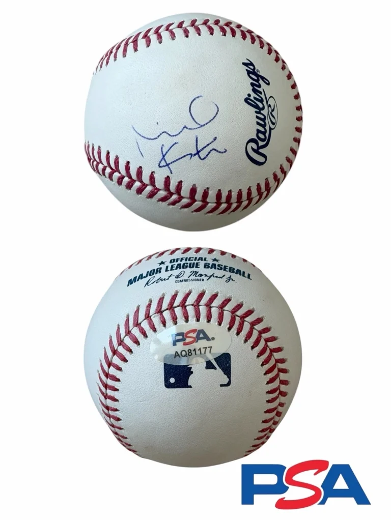 Michael Keaton Signed Autographed Official MLB Baseball PSA/DNA AUTO BATMAN