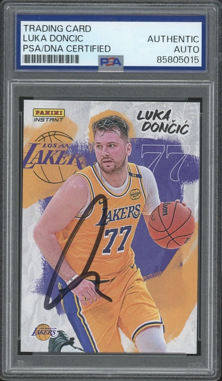 2024-25 Panini Instant NBA #LDLAL Luka Doncic Signed Lakers Debut PSA/DNA AUTO