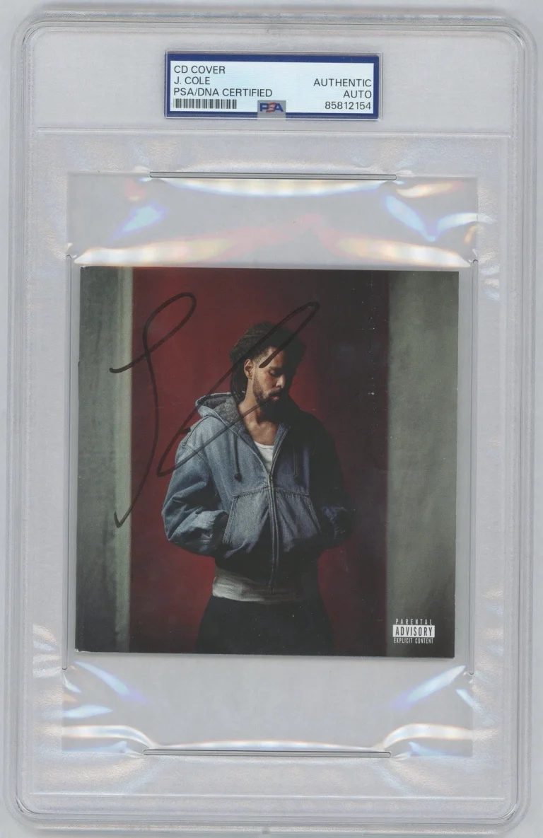 J. Cole Signed Autographed 2026 The Fall-Off CD Cover PSA/DNA ENCAPSULATED AUTO