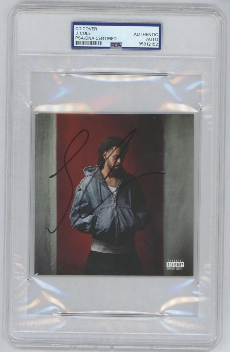 J. Cole Signed Autographed 2026 The Fall-Off CD Cover PSA/DNA ENCAPSULATED AUTO
