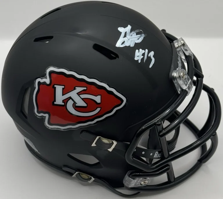Garrett Nussmeier Signed Autographed Kansas City Chiefs Mini Helmet PSA/DNA COA