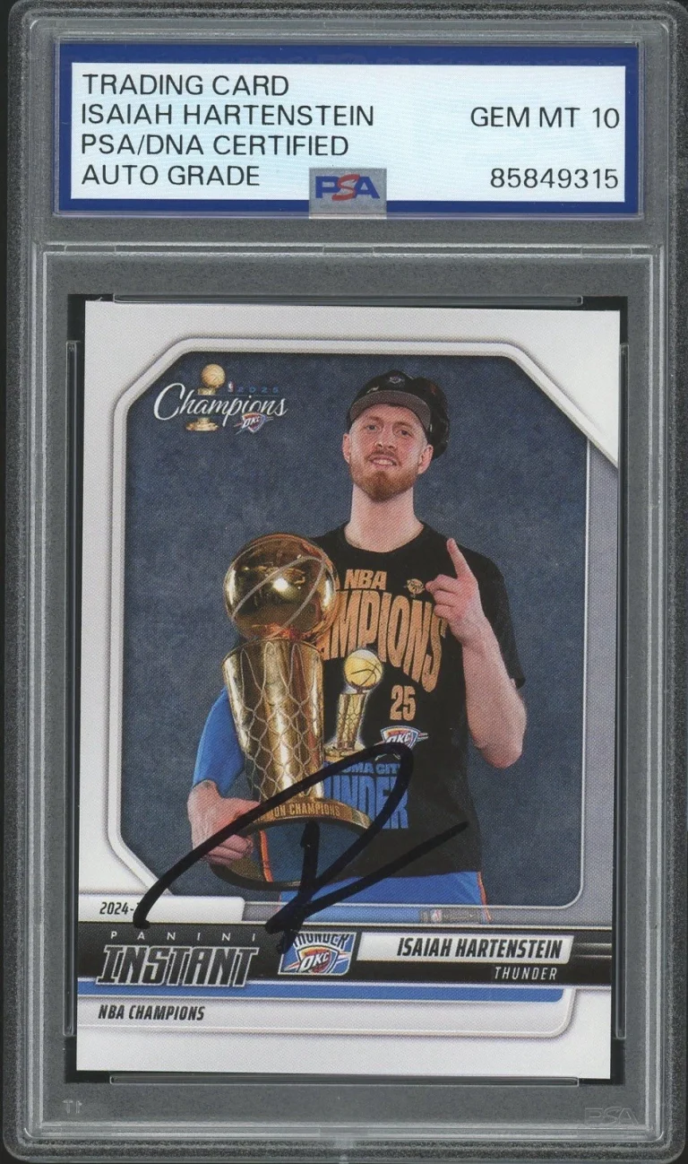 2024-25 Panini Instant #9 Isaiah Hartenstein Signed NBA CHAMPIONS PSA 10 AUTO