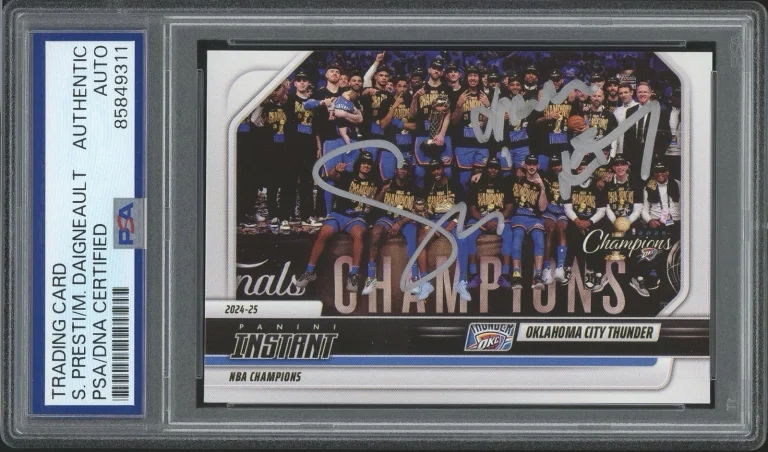 2024-25 Panini Instant #2 Sam Presti & Mark Daigneault NBA CHAMPIONS PSA AUTO