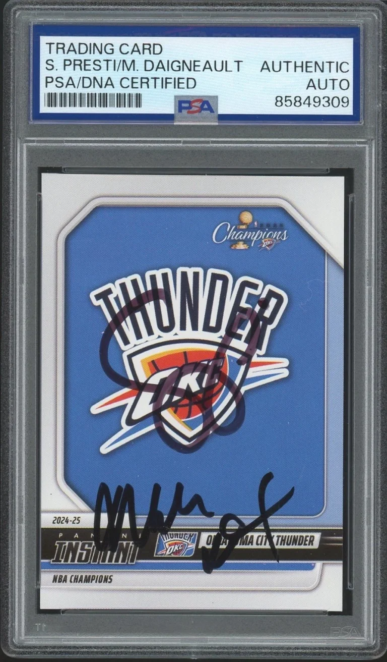 2024-25 Panini Instant #1 Sam Presti & Mark Daigneault NBA CHAMPIONS PSA AUTO