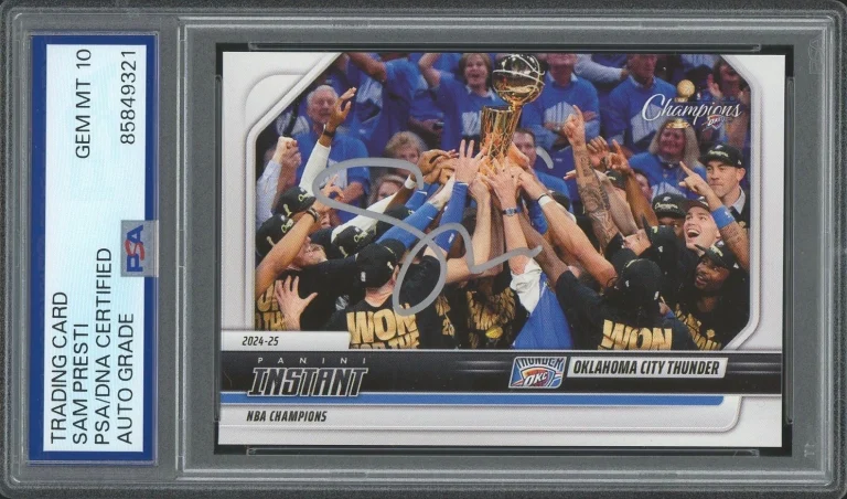 2024-25 Panini Instant #29 Sam Presti Signed NBA CHAMPIONS PSA AUTO 10 THUNDER