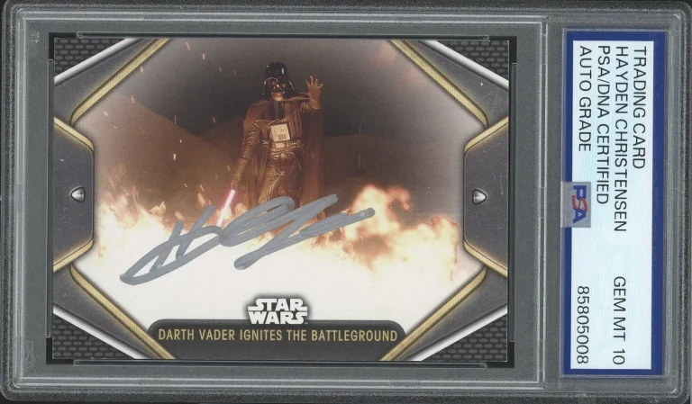2023 Topps Star Wars #49 Hayden Christensen Darth Vader Card PSA/DNA AUTO 10