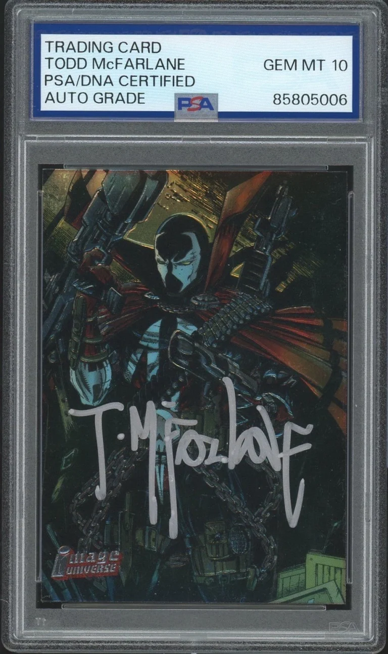 1995 Topps Image Universe #58 Todd McFarlane Signed Commando Spawn PSA AUTO 10
