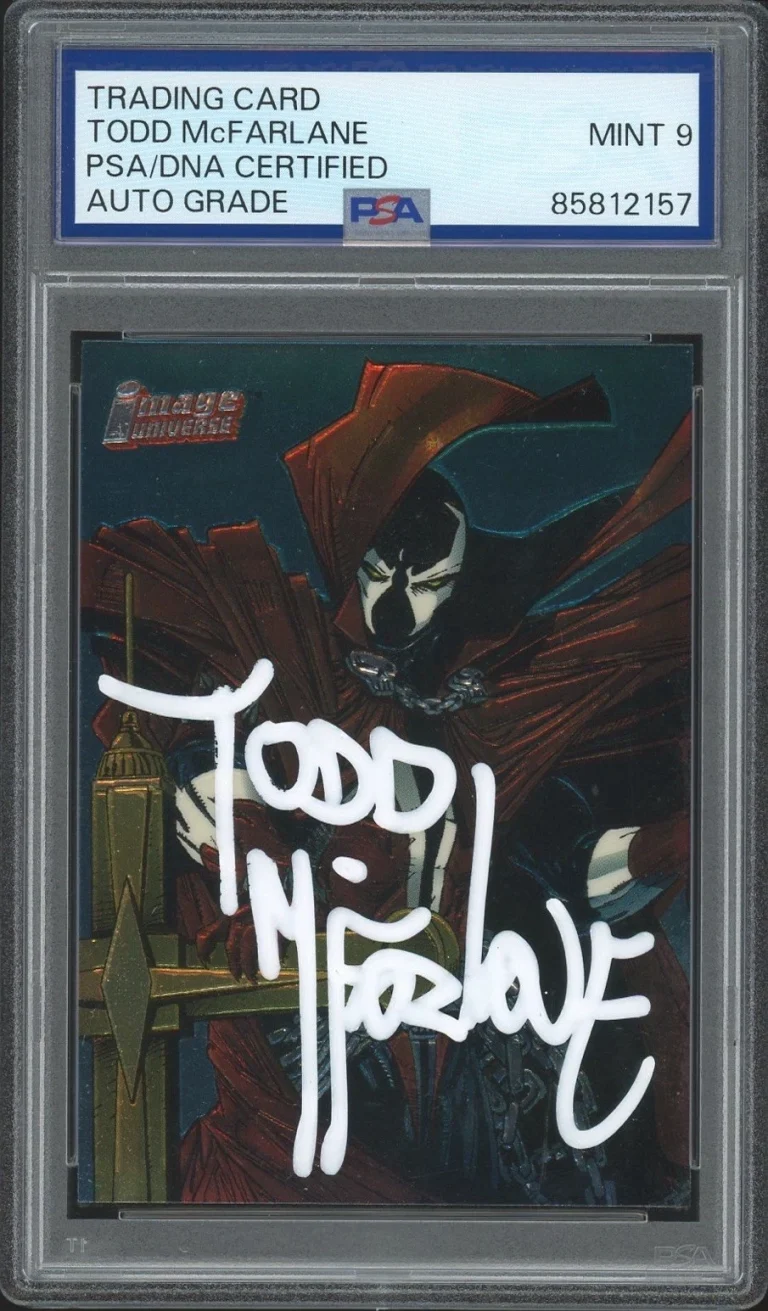 1995 Topps Image Universe #48 Todd McFarlane Signed Spawn His Fate PSA AUTO 9 RC