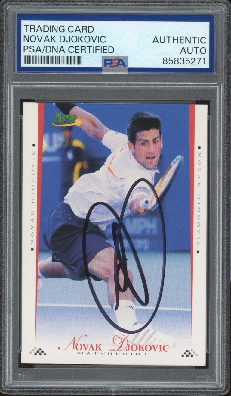 2008 Ace Authentic Matchpoint #3 Novak Djokovic Signed Rookie Card PSA/DNA AUTO