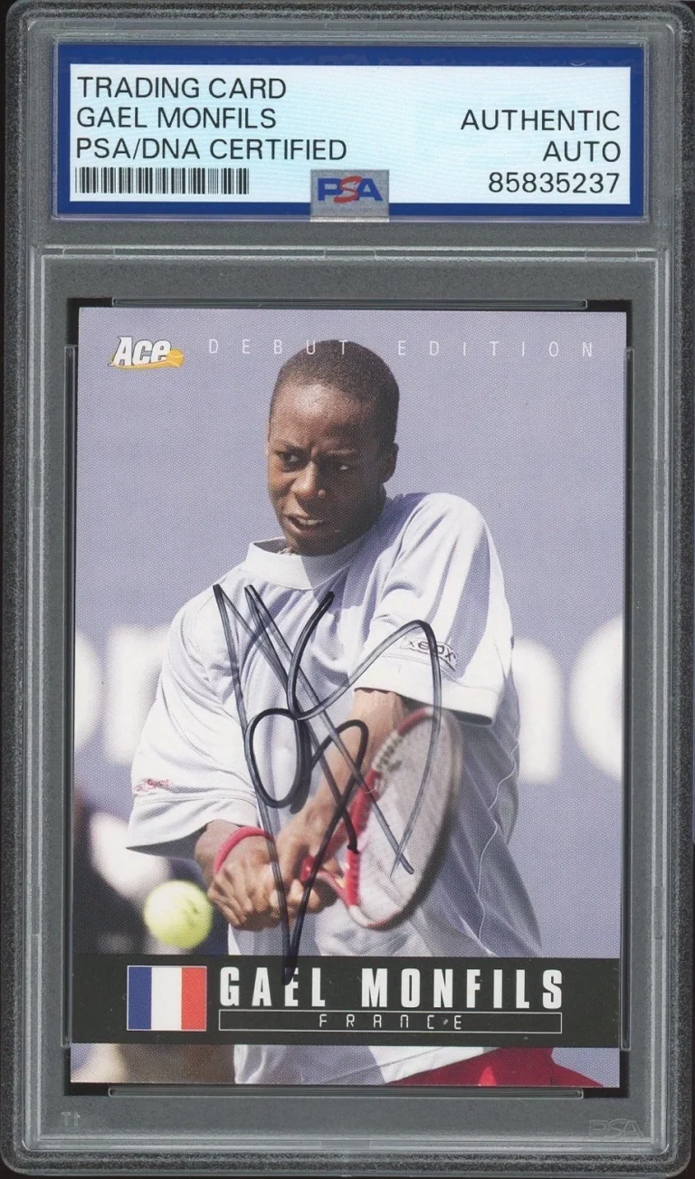 2005 Ace Authentic #36 Gael Monfils Signed Debut Edition Rookie PSA/DNA AUTO RC