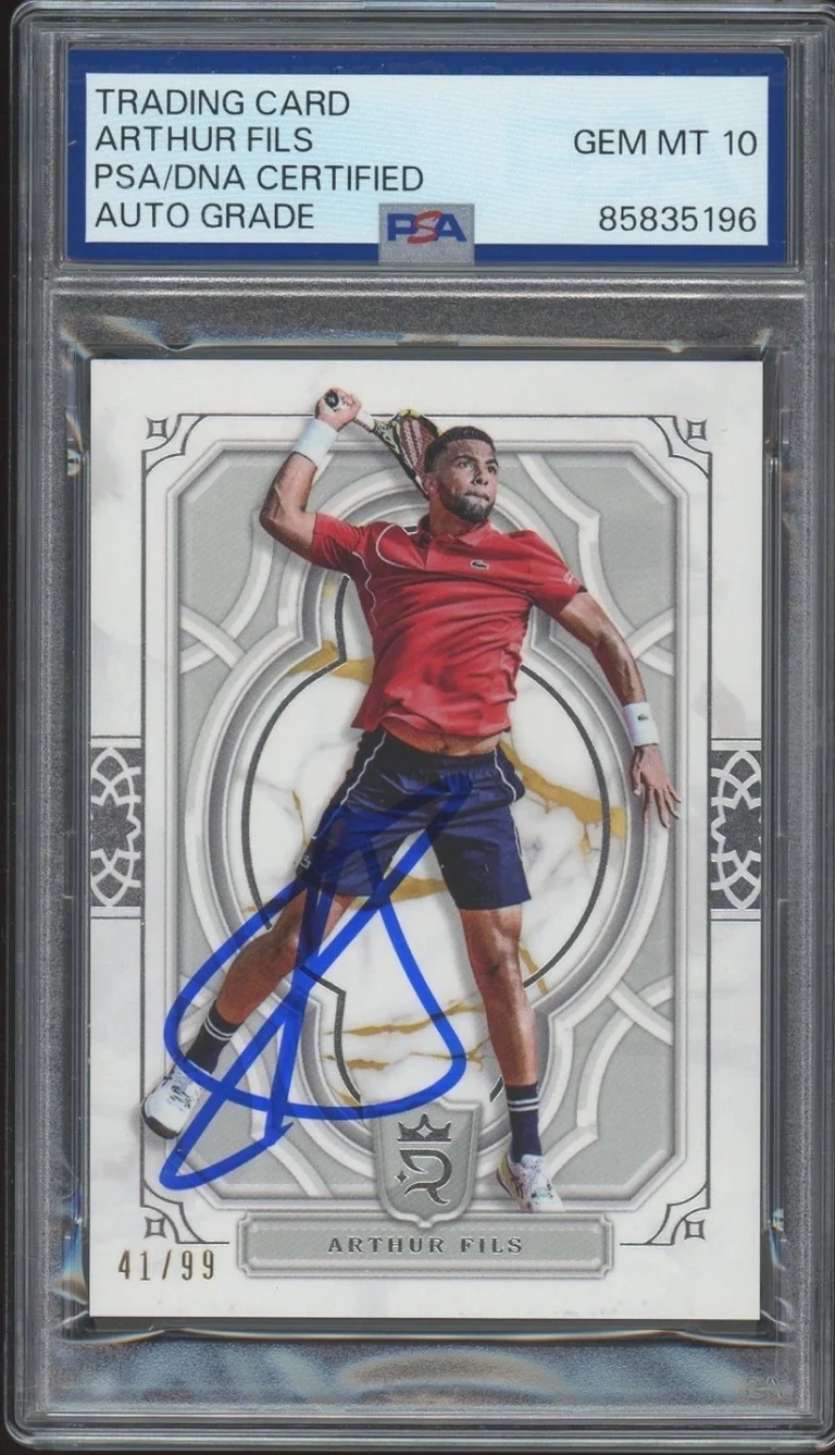 2024 Topps Royalty #74 Arthur Fils Signed Tennis Card /99 PSA/DNA AUTO 10 ATP