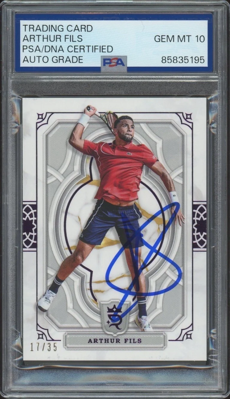 2024 Topps Royalty Tennis #74 Arthur Fils Signed Purple /35 PSA/DNA AUTO 10
