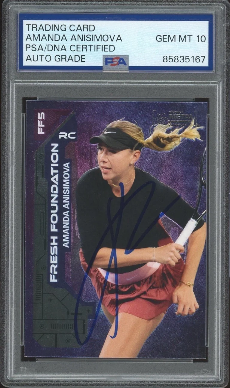 2023 Metal Universe Champions #FF5 Amanda Anisimova Signed Rookie PSA AUTO 10 RC