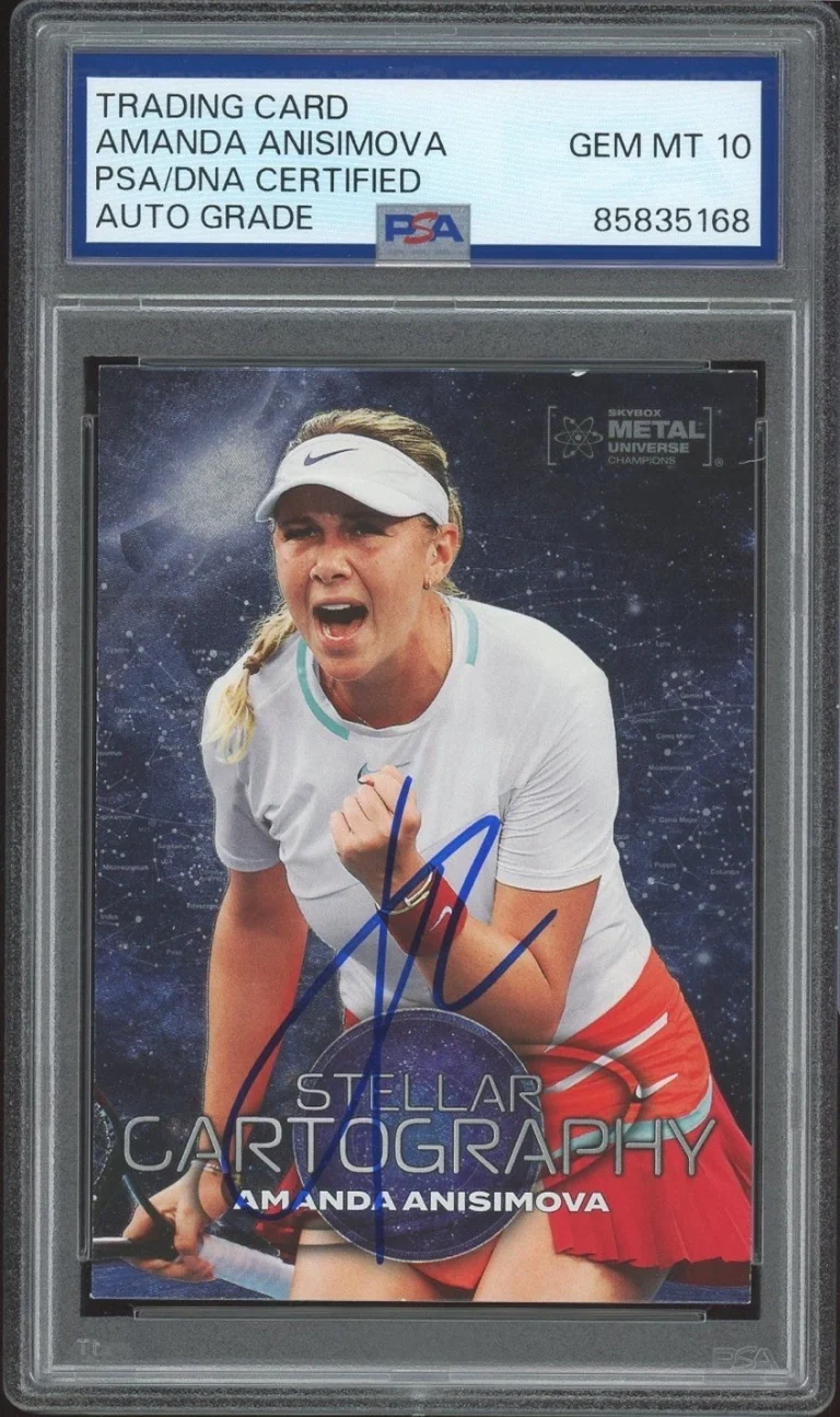 2024 Metal Universe Champions #125 Amanda Anisimova Signed Card PSA AUTO 10 RC