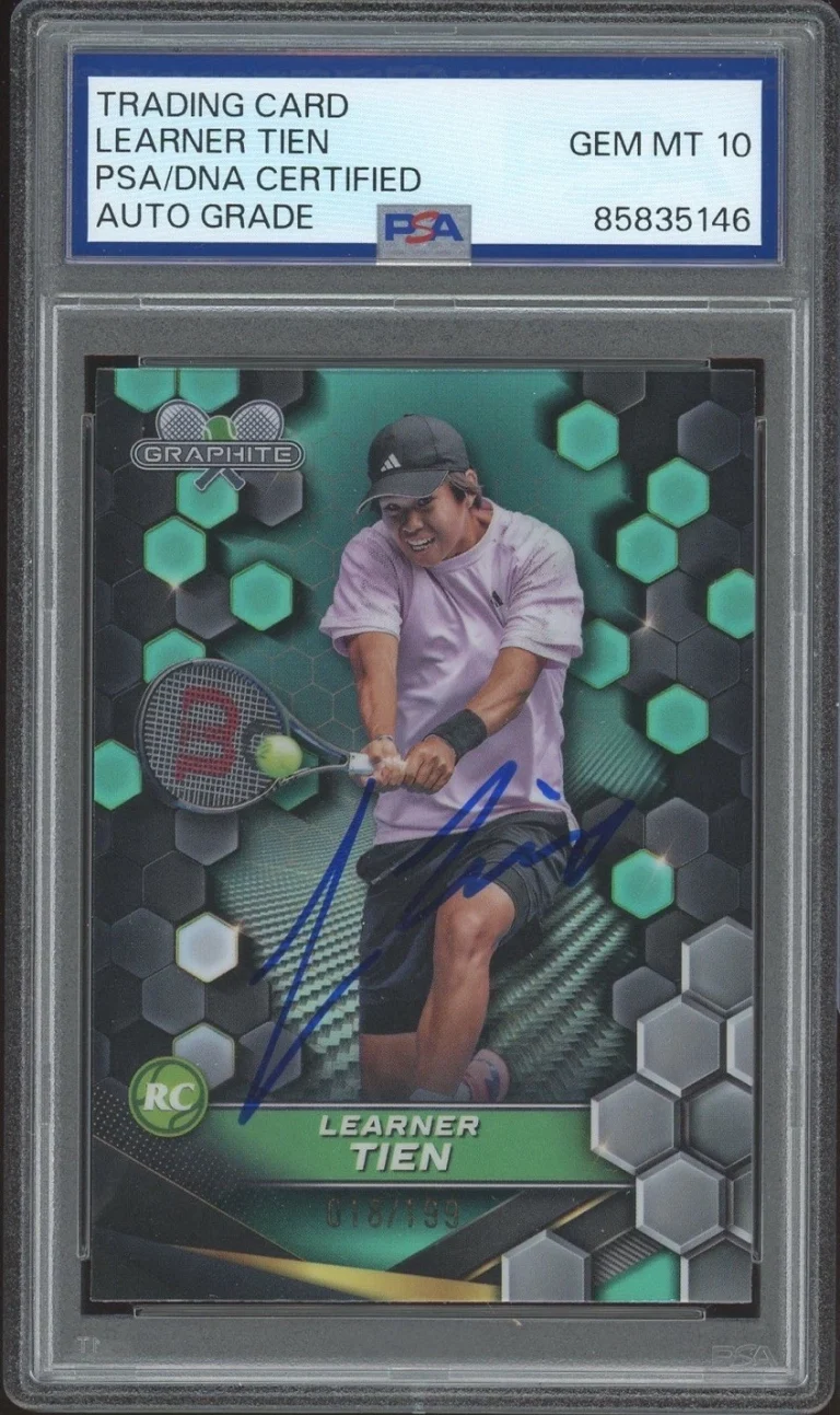 2024 Topps Graphite #122 Learner Tien Rookie Aqua Refractor /199 PSA AUTO 10 RC