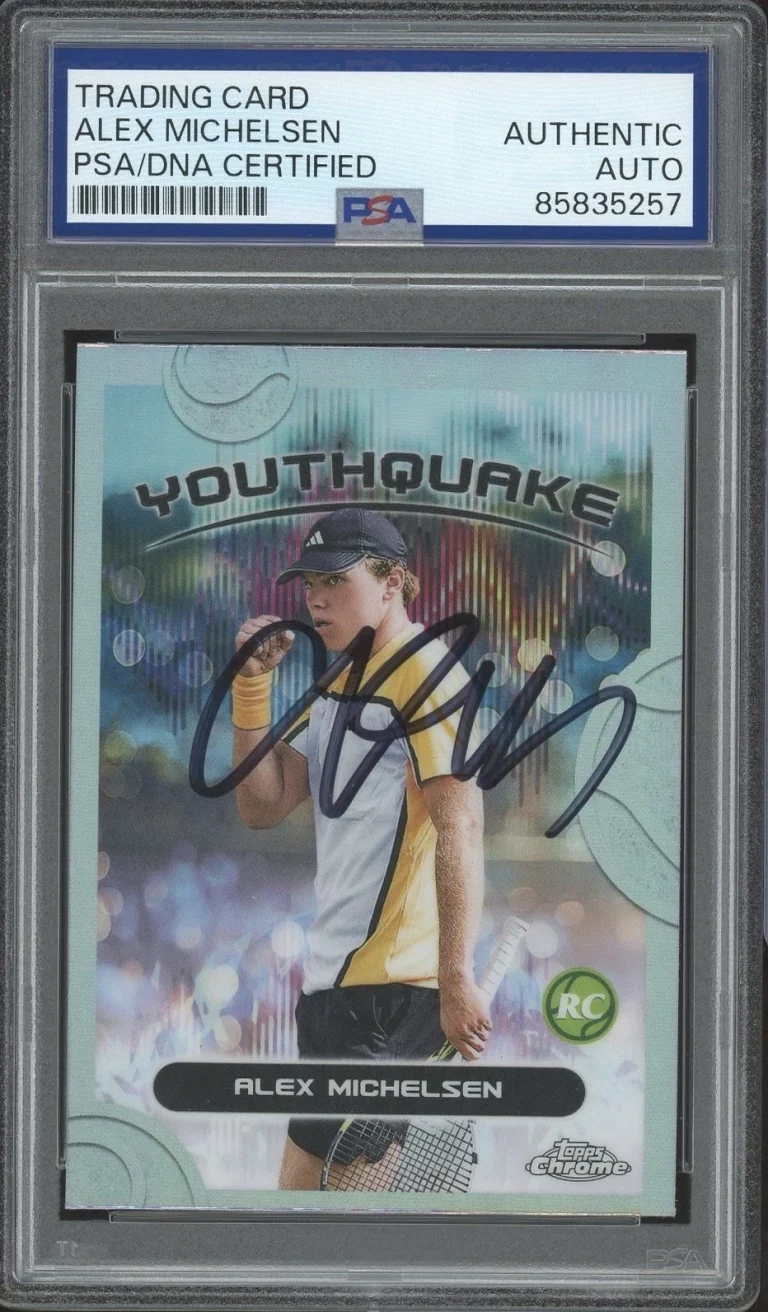 2025 Topps Chrome #YQE-4 Alex Michelsen Signed Rookie Youthquake PSA/DNA AUTO RC