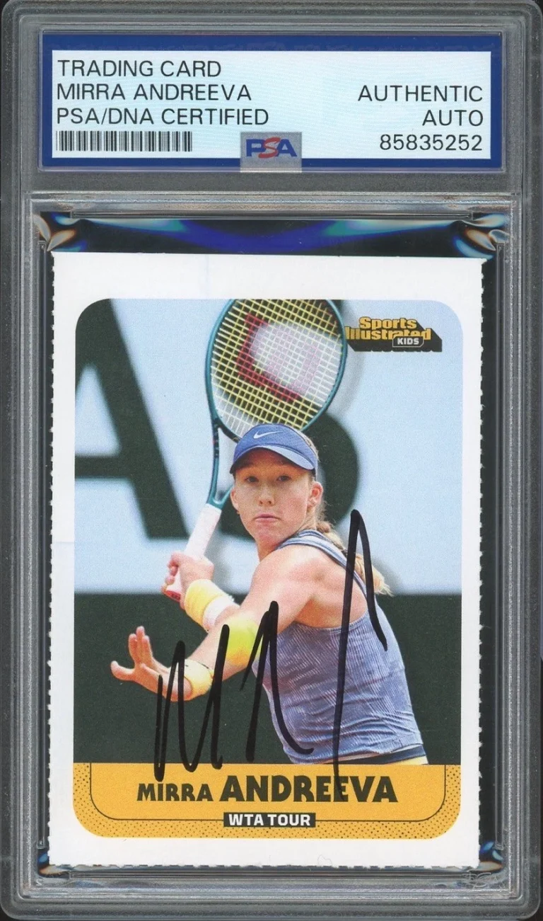 2025 SI For Kids #1179 Mirra Andreeva Signed Tennis Rookie Card PSA/DNA AUTO RC