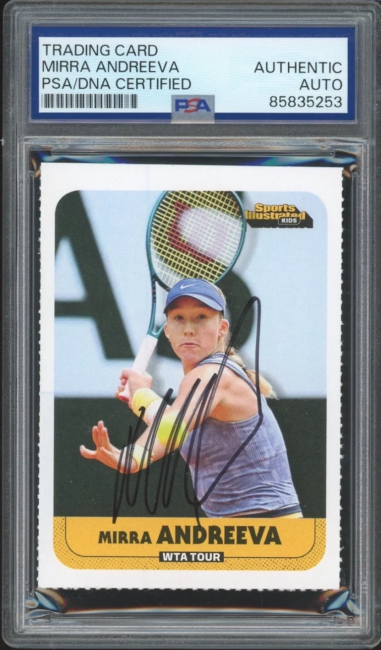 2025 SI For Kids #1179 Mirra Andreeva Signed Tennis Rookie Card PSA/DNA AUTO RC