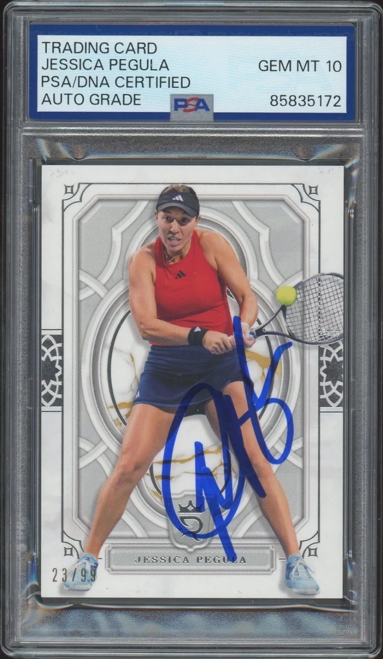 2024 Topps Royalty #33 Jessica Pegula Signed Tennis Card /99 PSA/DNA AUTO 10