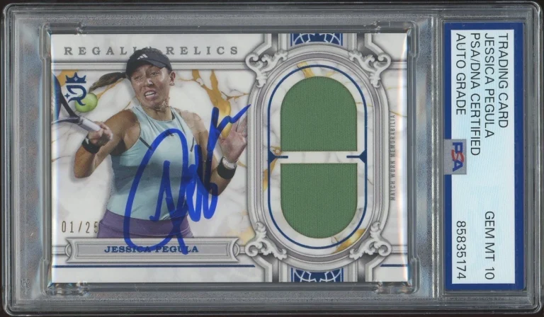 2024 Topps Royalty Jessica Pegula Regalia Tennis Relics /25 PSA/DNA AUTO 10