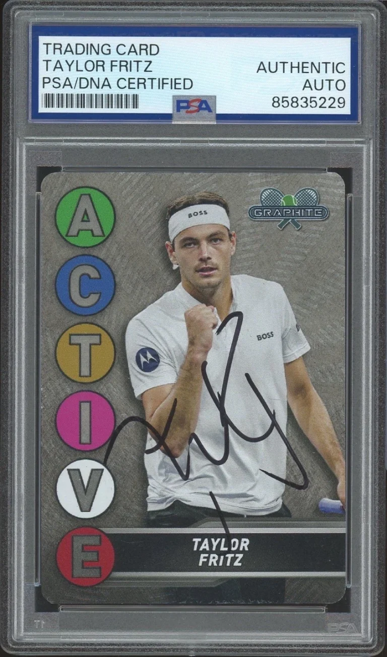 2024 Topps Graphite Tennis #ACM-16 Taylor Fritz Signed Active Metal PSA/DNA AUTO