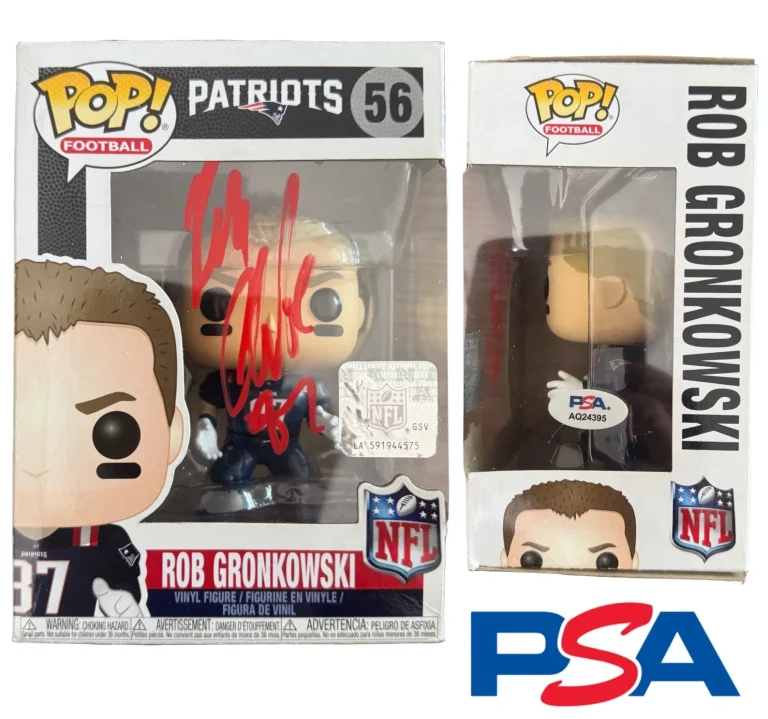 Rob Gronkowski Signed NFL Funko Pop #56 PSA/DNA AUTO NEW ENGLAND PATRIOTS